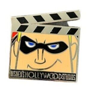 Disney Mr Incredible Trading Pin Hollywood Studios Clapboard Pixar Badge Brooch